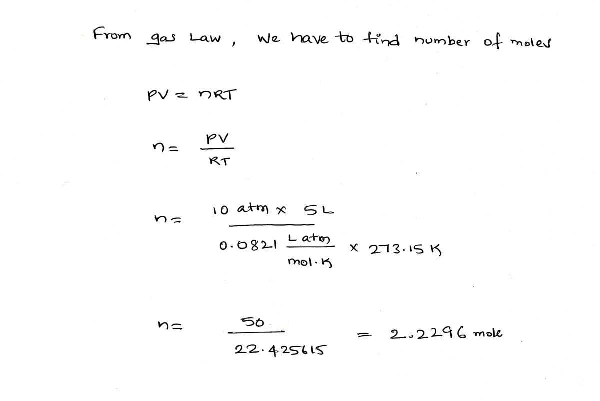 Chemistry homework question answer, step 1, image 1